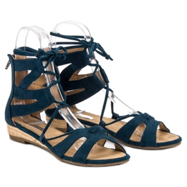 Corina Marineblaue Römersandalen 1