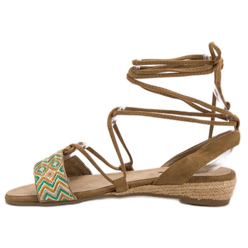 Corina Gebundene Sandalen braun 1