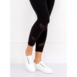 Weiße Damen Sneaker WD009 WHITE / NAVY 1