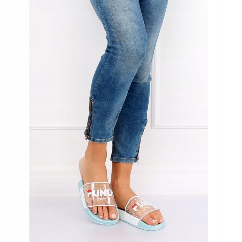 Blau Damen Hausschuhe Blau ZD807 Blau 1