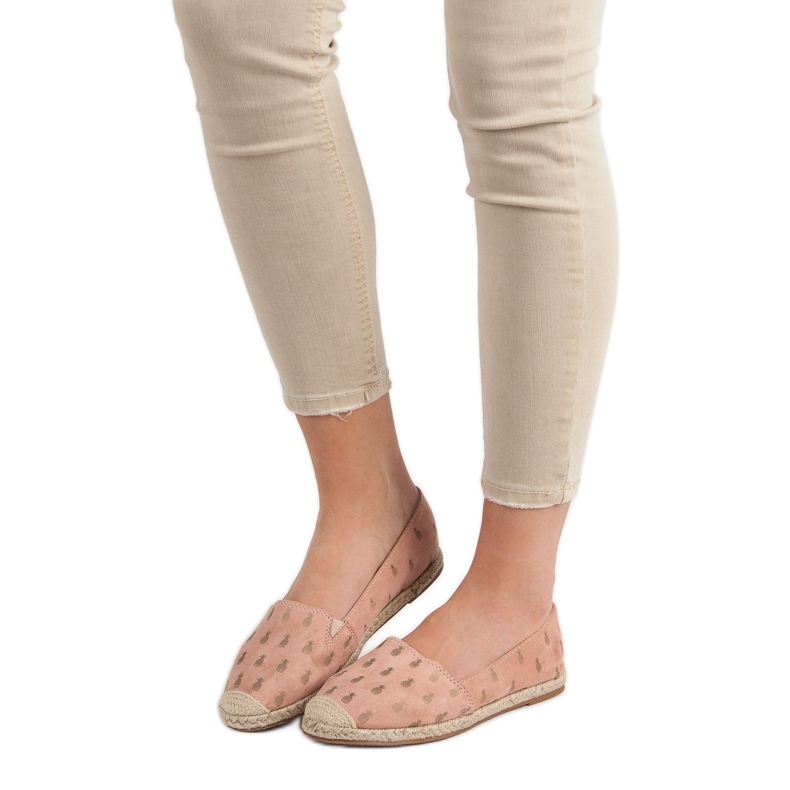 Lucky Shoes Puder-Espadrilles in Ananas rosa 1