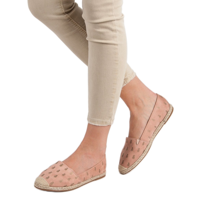 Lucky Shoes Puder-Espadrilles in Ananas rosa 2