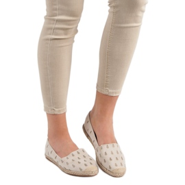 Lucky Shoes Beige Espadrilles In Ananas 1