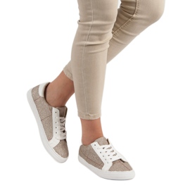 Schnürsneaker gelb 2