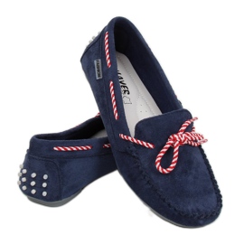 Marineblaue Loafer für Damen MH04 Navy navy blau 1