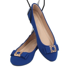 Kobaltblaue Ballerinas für Damen JM6675Q Azul Marino marineblau 2