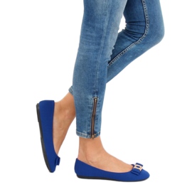 Kobaltblaue Ballerinas für Damen JM6675Q Azul Marino navy blau 1