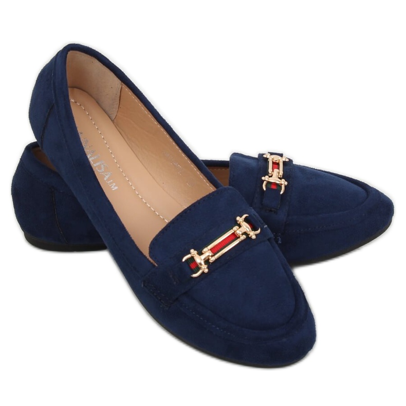 Marineblaue Slipper für Damen JM8542Z Azul Marino navy blau 1