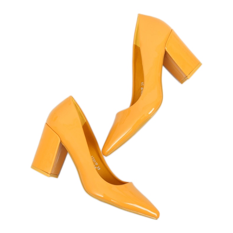 Pumps am gelben Pfosten LE061P Gelb 2