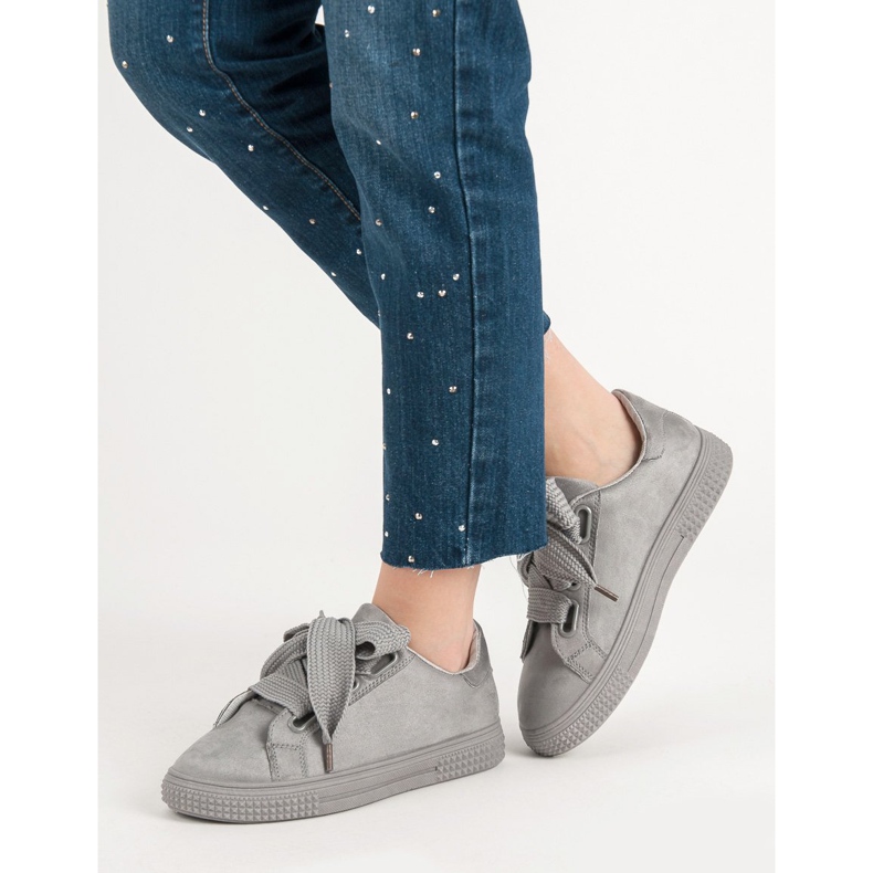 Bella Paris Sportschuhe aus Wildleder grau 2