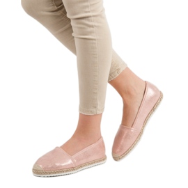 Lucky Shoes Rosa Glitzer-Espadrilles 1