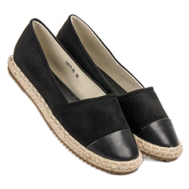 Super Me Espadrilles aus Wildleder schwarz 1