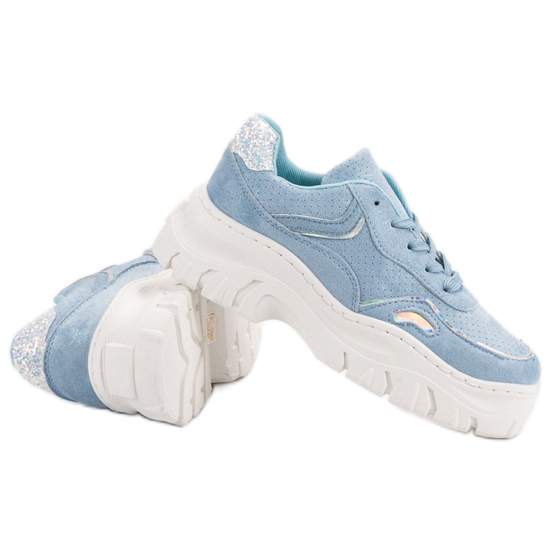 Modische blaue Turnschuhe 1