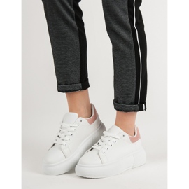 Renda Weiße Schuhe auf der Plattform 2