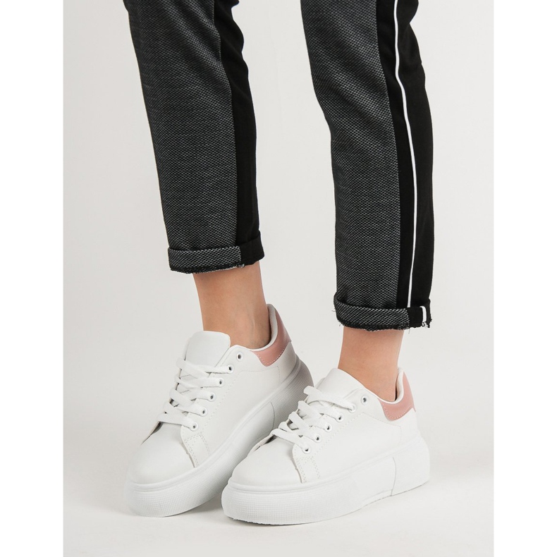 Renda Weiße Schuhe auf der Plattform 2