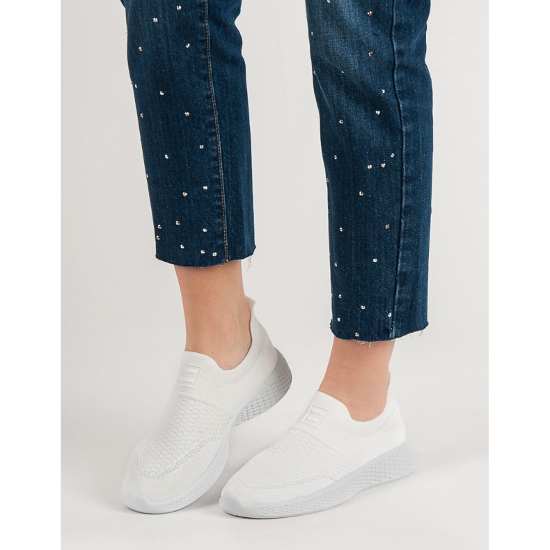 Weide Modische Textilschuhe weiß 1 Weide Modische Textilschuhe weiß 1