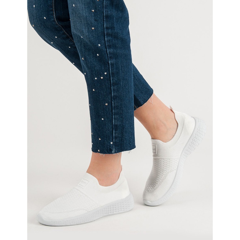 Weide Modische Textilschuhe weiß 2