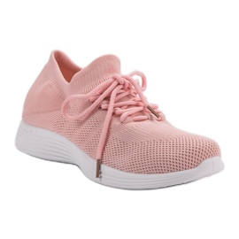 Textile Sportschuhe rosa 1