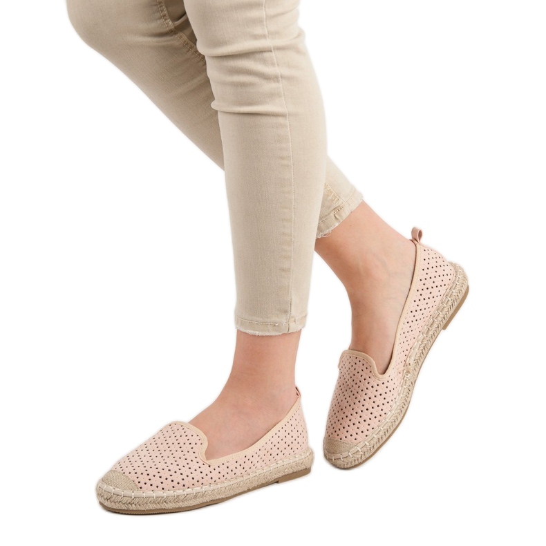 Lucky Shoes Pulverdurchbrochene Lords rosa 2