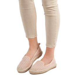 Lucky Shoes Pulverdurchbrochene Lords rosa 1