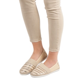 Kayla Glänzende Espadrilles gelb 2