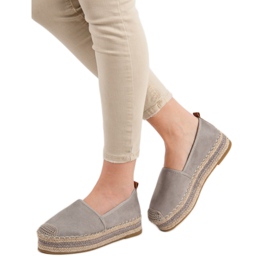 Coura Wildleder-Espadrilles auf der Plattform grau 2