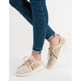 Modische Textilschuhe braun 1