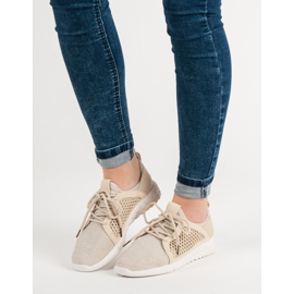 Modische Textilschuhe braun 2