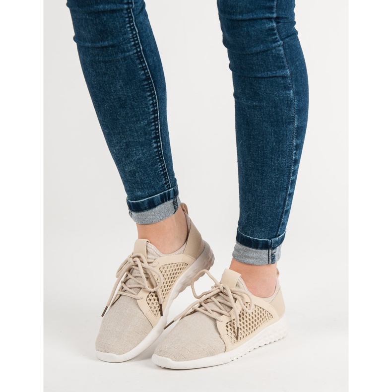 Modische Textilschuhe braun 2