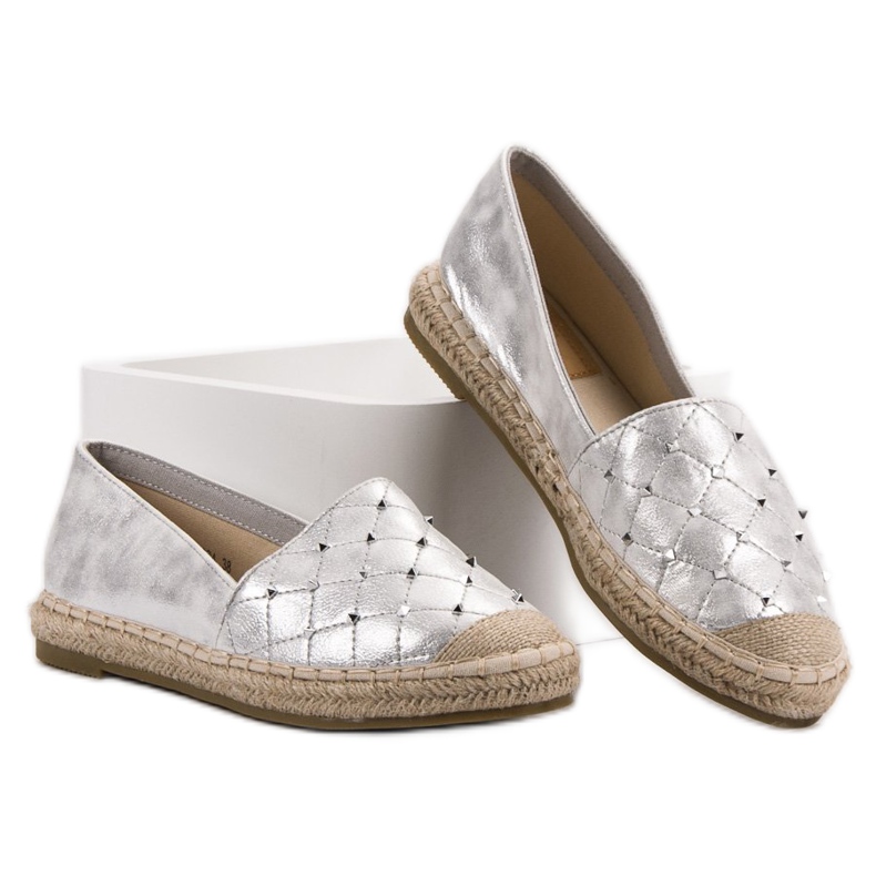 Lucky Shoes Espadrilles mit Jets grau 1