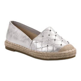 Lucky Shoes Espadrilles mit Jets grau 2
