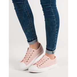 Rosa Textil-Sneakers 2