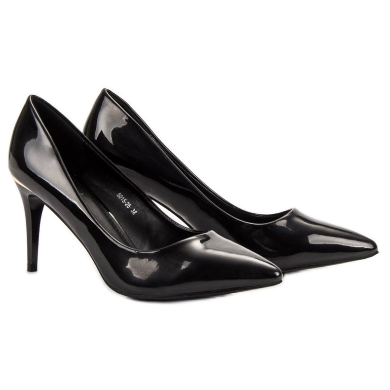 Small Swan Schwarz lackierte Anstecknadeln 1