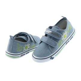 Blue Jeans lieben Atletico Sneakers, Ledereinsatz blau 4