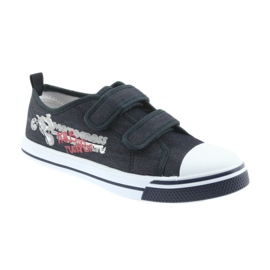 Sneakers mit Klettverschluss Motocross Atletico 1809 marineblau navy blau 1