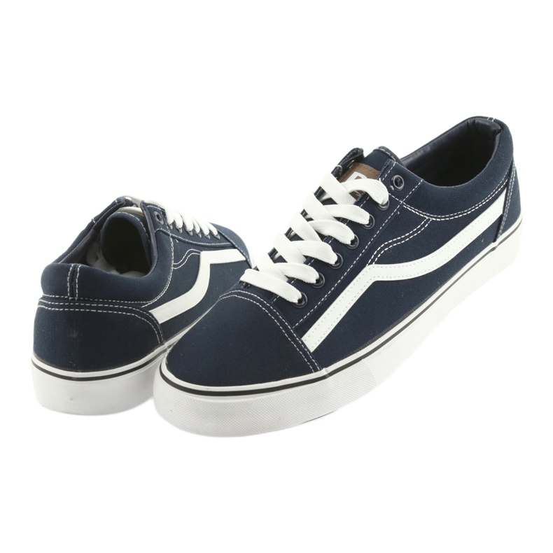 AlaVans Sneakers gebunden marineblau DK weiß 4