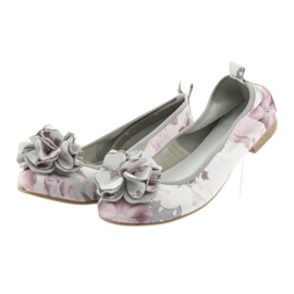 GIANMARKO Women's Ballerinas mit Blumen 92/82 Weiß 2