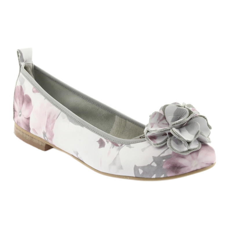 GIANMARKO Women's Ballerinas mit Blumen 92/82 Weiß 1