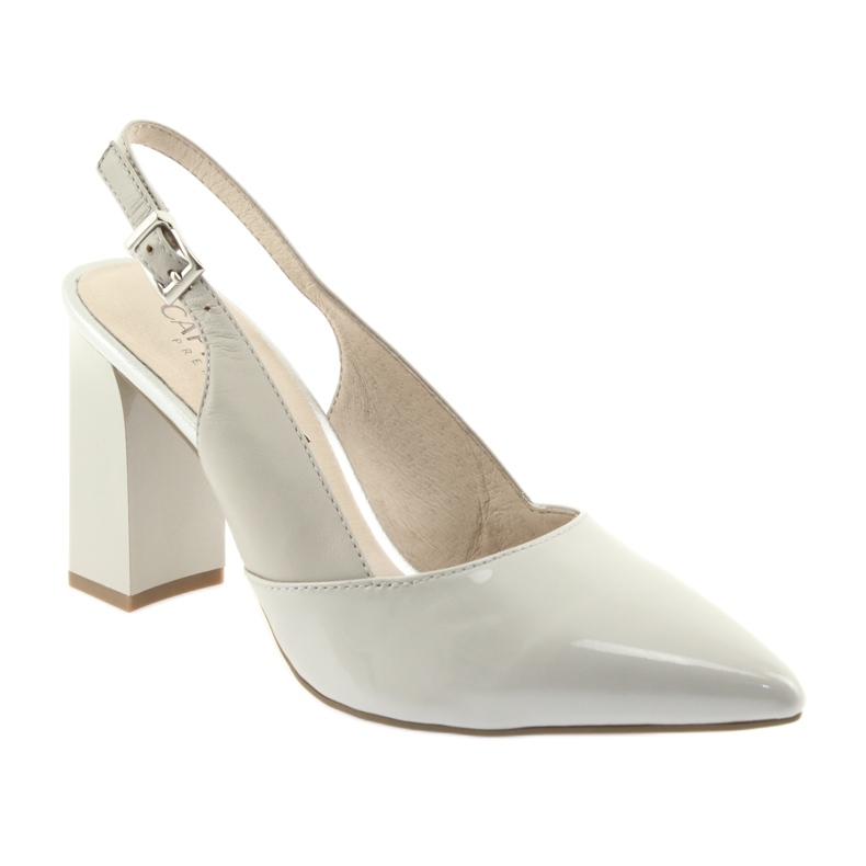 Graue Damensandalen auf der Post Caprice 29604 1