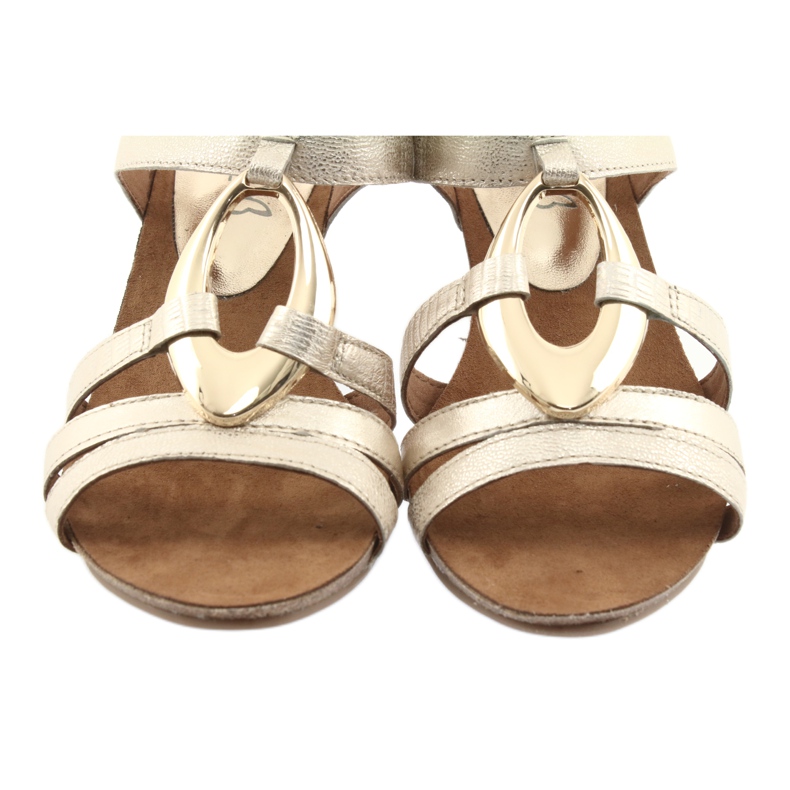 Caprice Damensandalen mit Verzierung 28308 goldenes Oval 5