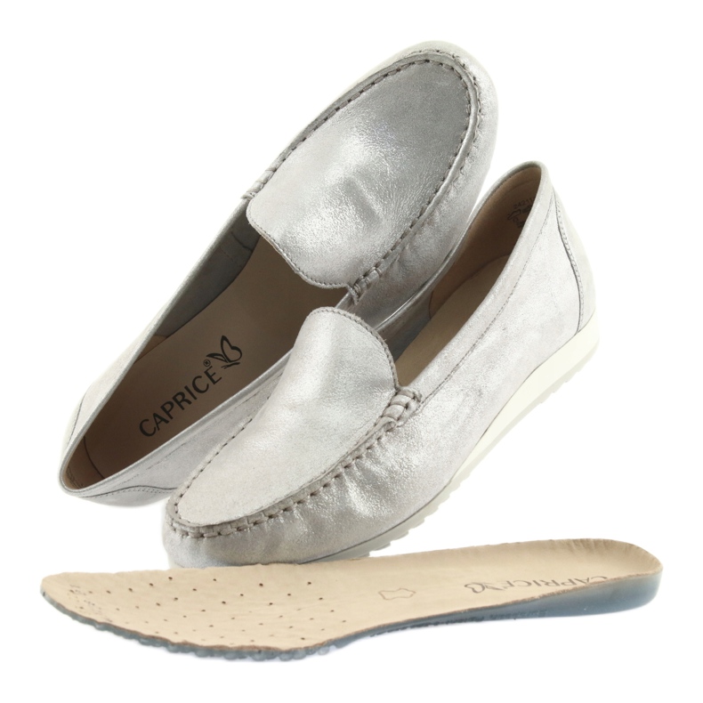 Caprice 24211 silberne Loafer grau 5