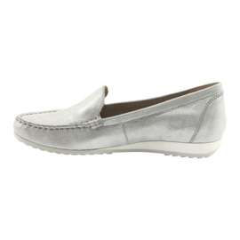 Caprice 24211 silberne Loafer grau 2