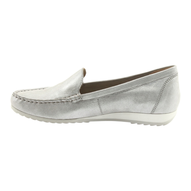 Caprice 24211 silberne Loafer grau 2