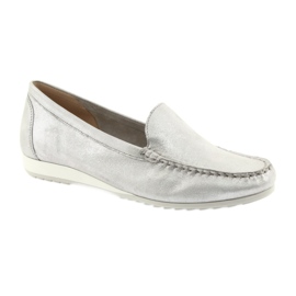 Caprice 24211 silberne Loafer grau 1