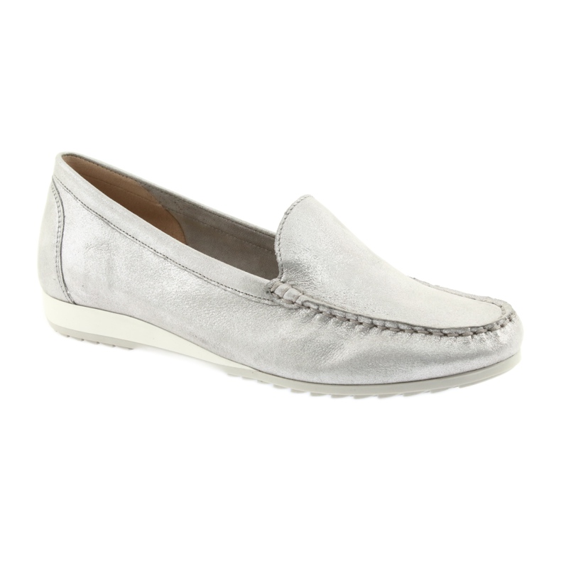 Caprice 24211 silberne Loafer grau 1