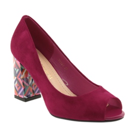 Wildlederpumps Sergio Leone 133 fuchsia rosa 1