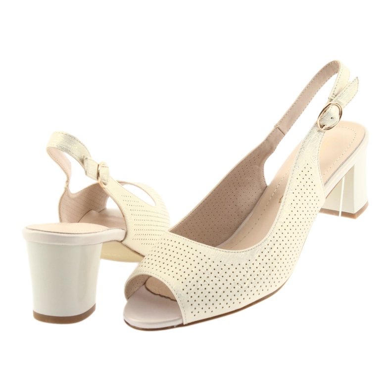 Sandalen auf dem Posten von Sergio Leone 794 Gold golden 4