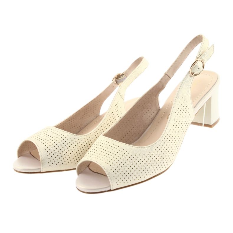 Sandalen auf dem Posten von Sergio Leone 794 Gold golden 3