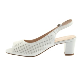 Sandalen am Pfosten von Sergio Leone 794 Silber grau 2