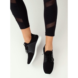 Schwarze Sportschuhe 7758-Y Schwarz 1